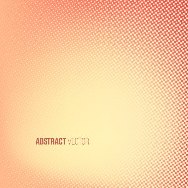 Noktalı resim arka plan. Kırmızı ve sarı renk kare şekli afiş