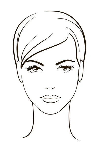 Silueta rostro mujer imágenes de stock de arte vectorial | Depositphotos