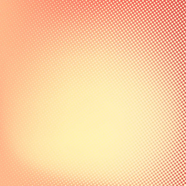 Halftone achtergrond. Rode en gele kleur vierkante vorm banner — Stockvector