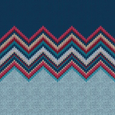 Örgü Noel modeli dalga süsleme ile sorunsuz imkanı