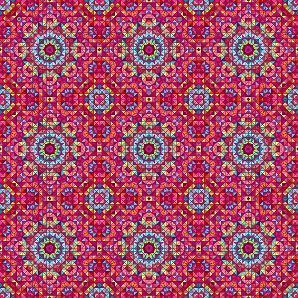 Patrón sin costura ornamental. Abstracto rojo geométrico vector bac — Archivo Imágenes Vectoriales