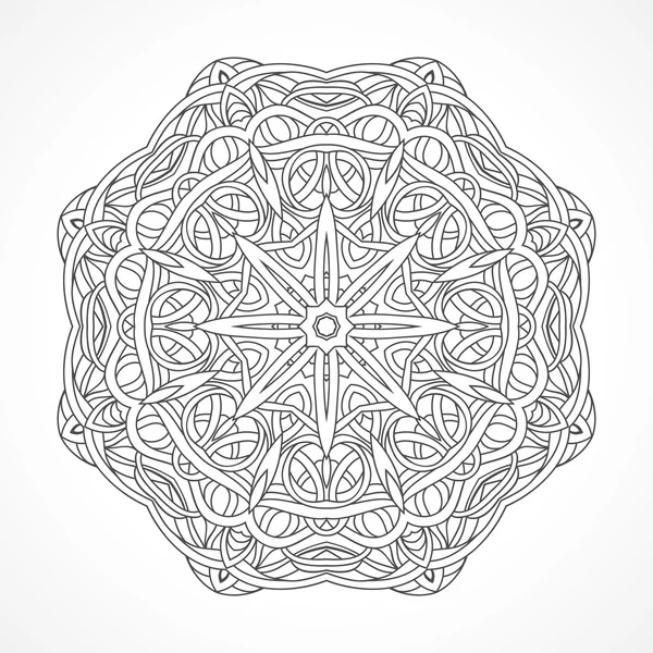 Mandala. Etniska dekorativa element indiska, Islam, arabiska motiv — Stock vektor