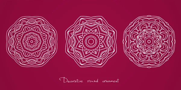 Mandala. Éléments décoratifs ethniques Indien, Islam, motifs arabes — Image vectorielle