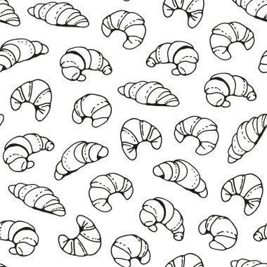 Kruvasan ile sorunsuz vektör desen