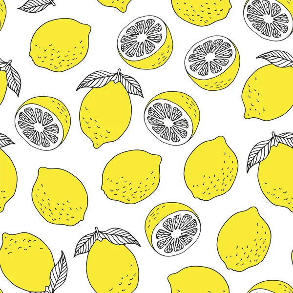 Sorunsuz limon desen, vektör arka plan