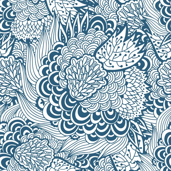 Fondo floral vintage sin costuras — Archivo Imágenes Vectoriales