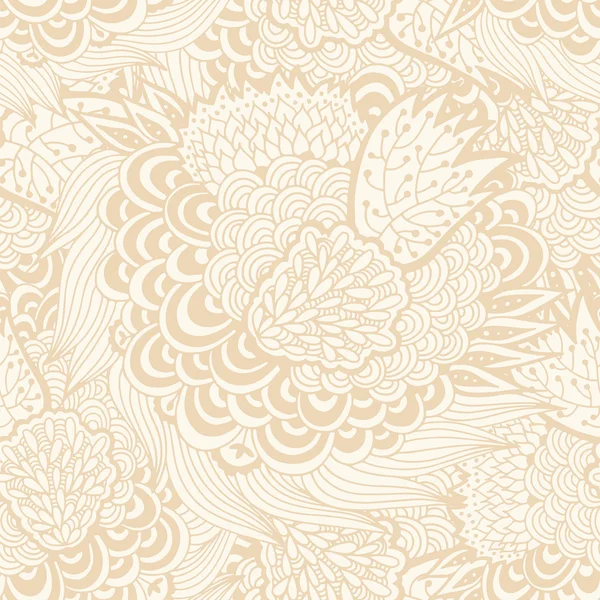 シームレスなベクトル パターン、パステル co の抽象的な花柄背景 — ストックベクタ