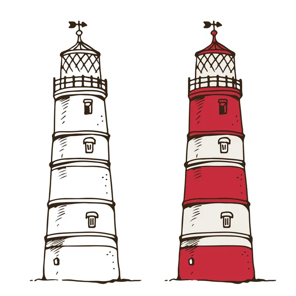 Illustration vectorielle du phare — Image vectorielle