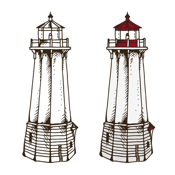 Illustration vectorielle du phare — Image vectorielle