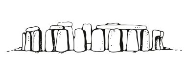 Stonehenge vektör çizim