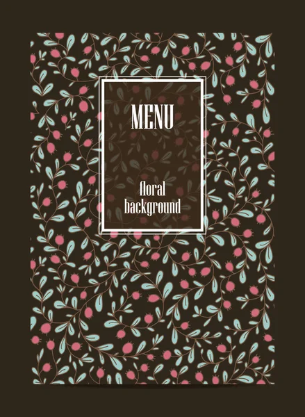 Restaurant café menu design, vector sjabloon — Stockvector