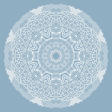 Dekoratif süs, renk çiçek desenli, illüstrasyon vektör