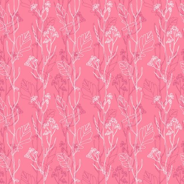 Çiçek karalama deseni, vektör el çizimi çiçek arkaplanı