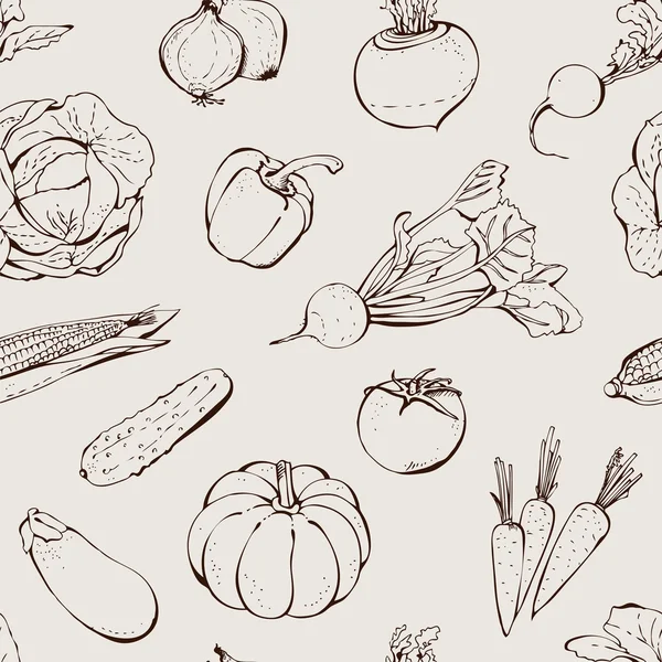 Modèle de légumes — Image vectorielle