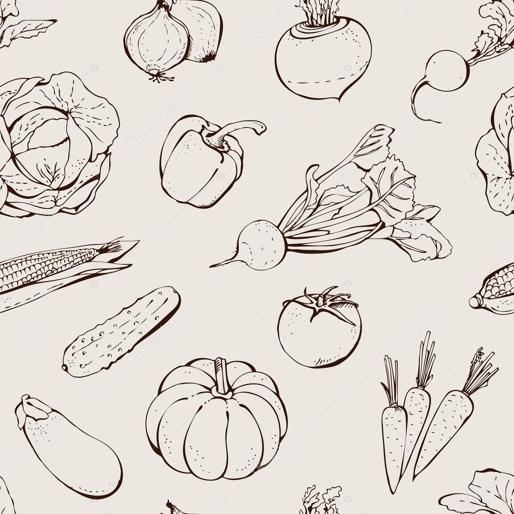 Vegetables pattern