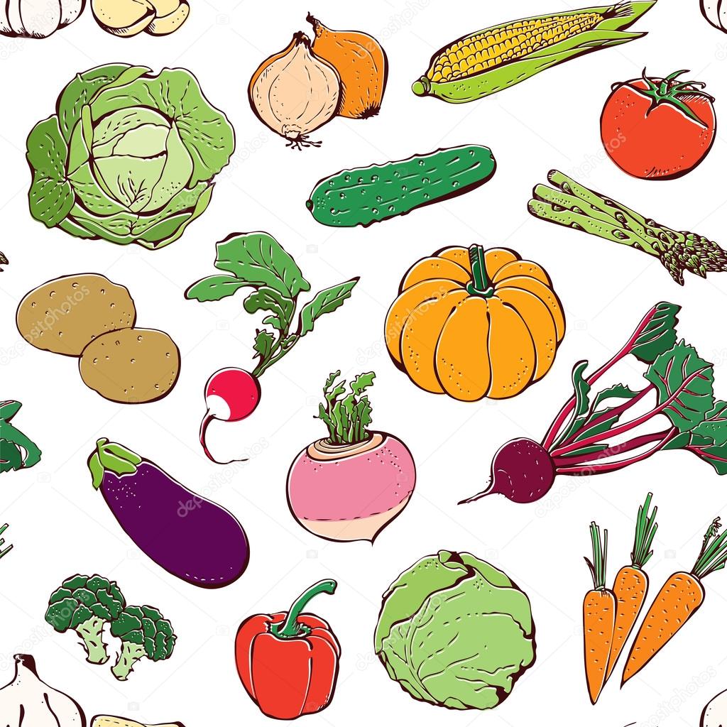 Vegetables pattern