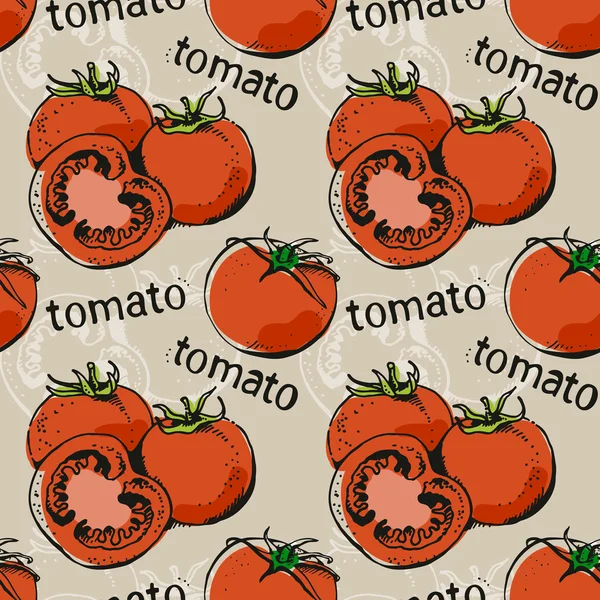 Tomatenmuster — Stockvektor