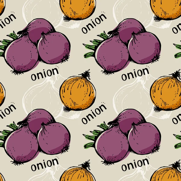 Onion pattern — Stock Vector