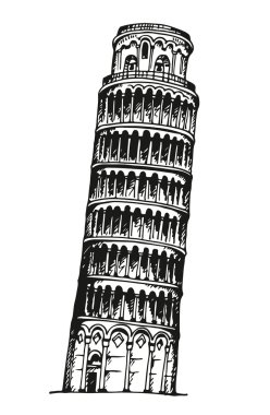 Pisa Kulesi el çekilmiş