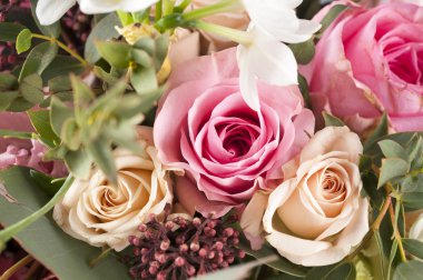 Çok renkli çiçek demet.