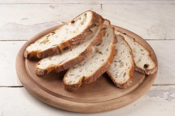 Fresh sliced bread close up. — Stock Photo, Image