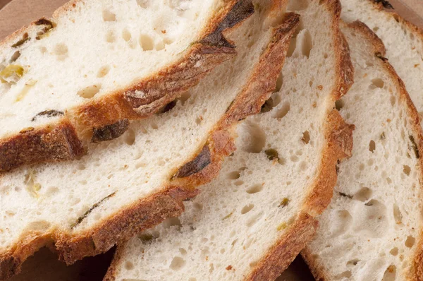 Pane fresco a fette da vicino . — Foto Stock