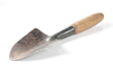 Beyaz arka plan üzerinde izole kürek