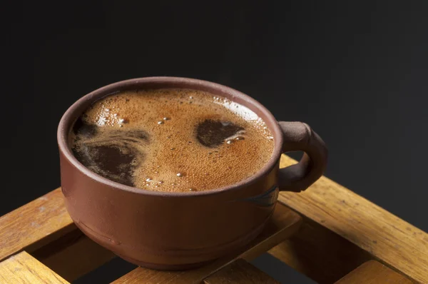 Kopje zwarte koffie — Stockfoto