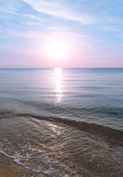 Утренний рассвет на пляже Стоковое Фото
