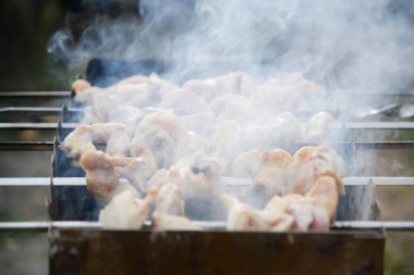 Barbeküde iştah açıcı et