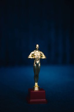 altın yıldız ödülü siyah zemin üzerine