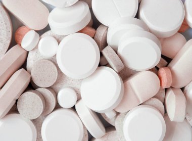 Farklı boyutlarda hapların arka planı