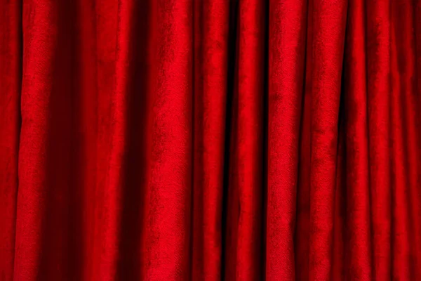 Theatrical Red Velvet Curtain Texture Background Design Horizontal Photography — Stock Photo, Image