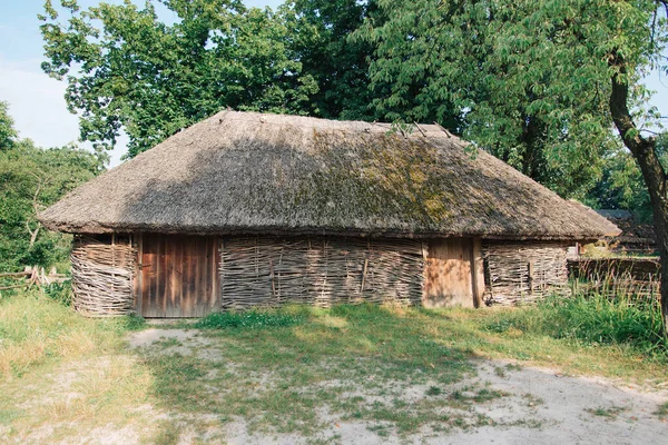 Old Rural House Thatched Roof — Stock Photo, Image