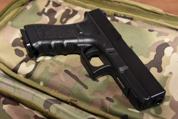 Glock on multicam — Stock Photo, Image