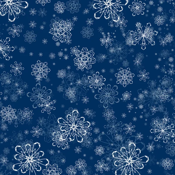 Winter Schneeflocke flachen Hintergrund — Stockvektor