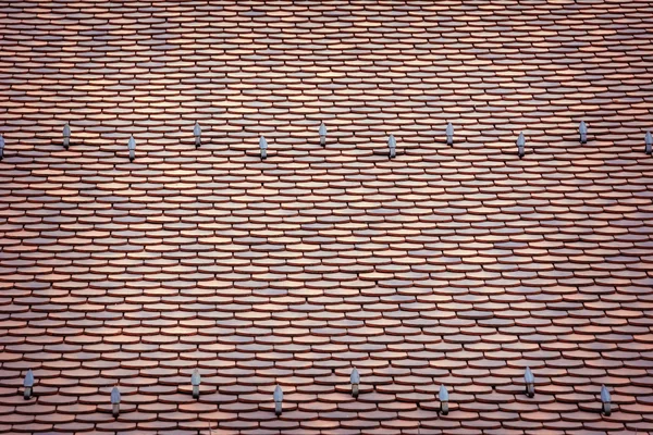 Telha telhado — Fotografia de Stock