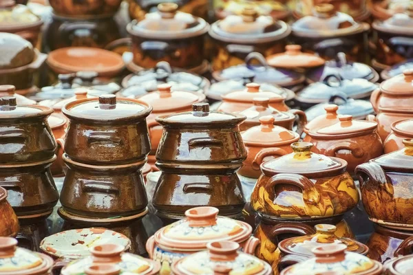 Stoviglie di terracotta — Foto Stock