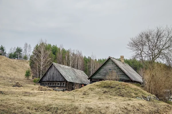 Старих дерев'яних будинків — стокове фото