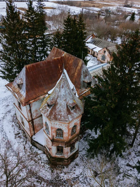 Ancien Manoir Style Gothique Dans Oblast Koursk Russie — Photo