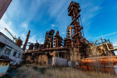 Metalürji tesisi ve patlama fırını ekipmanları.