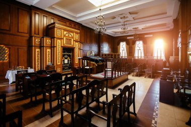 Derbent 'deki Sinagog Kele-Numaz' ın içinde, 3 Mayıs 2021