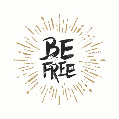 El yazısı fırça hat tebrik vektör - ücretsiz