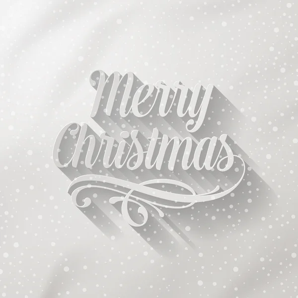 Feliz Navidad - letras con sombra larga — Archivo Imágenes Vectoriales