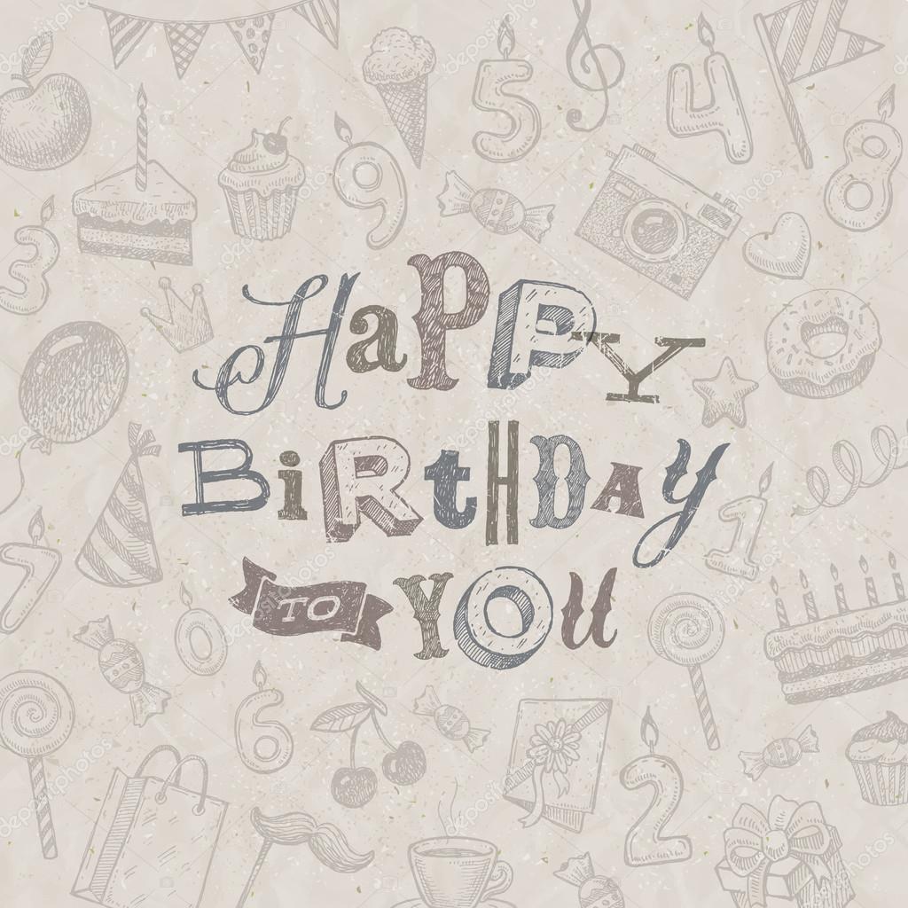 Birthday Girl Bw  Line Drawing Happy Birthday Girl HD Png Download   Transparent Png Image  PNGitem