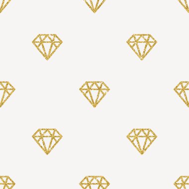 Sorunsuz vektör arka plan - altın elmas