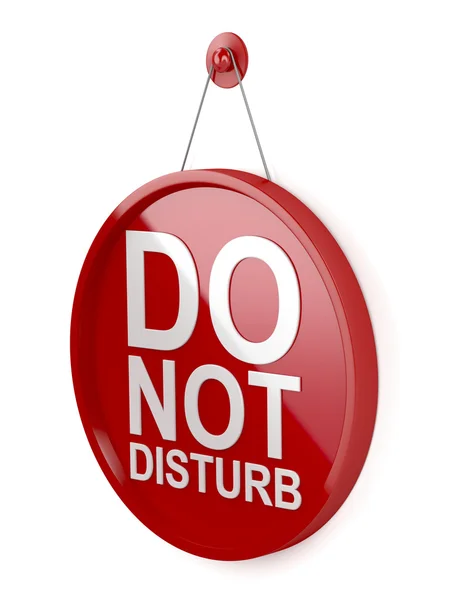 Do not disturb signboard — Stock Photo, Image