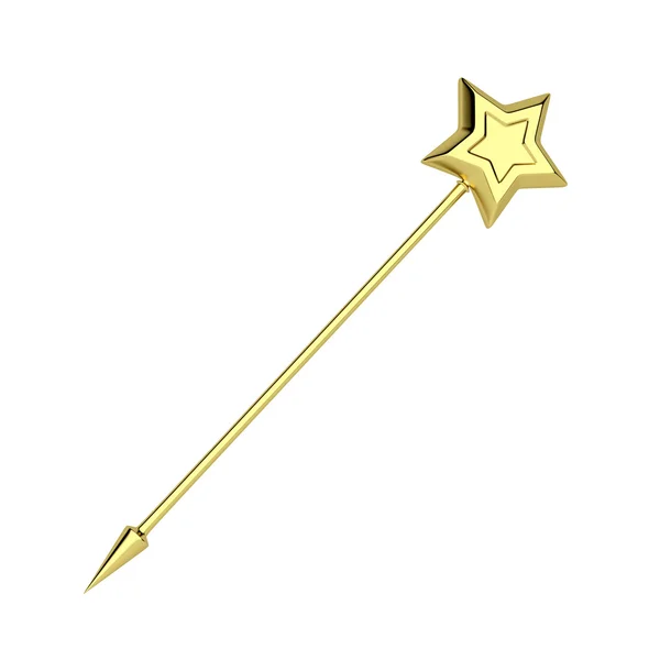 Golden magic wand — Stock Photo, Image
