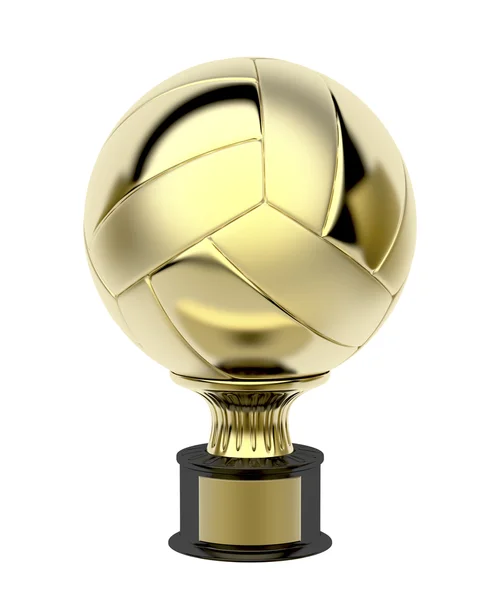 Goldener Volleyball-Pokal — Stockfoto