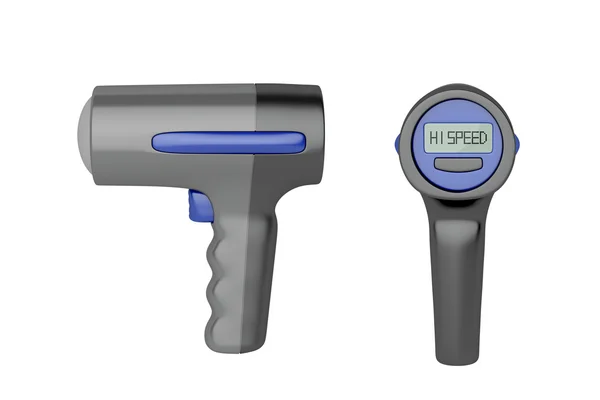 レーダー銃の側面と背面の図 — ストック写真